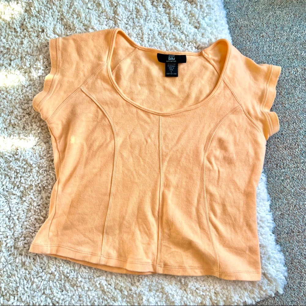 Blu - Women’s (L) Orange Crop Short Sleeve Top